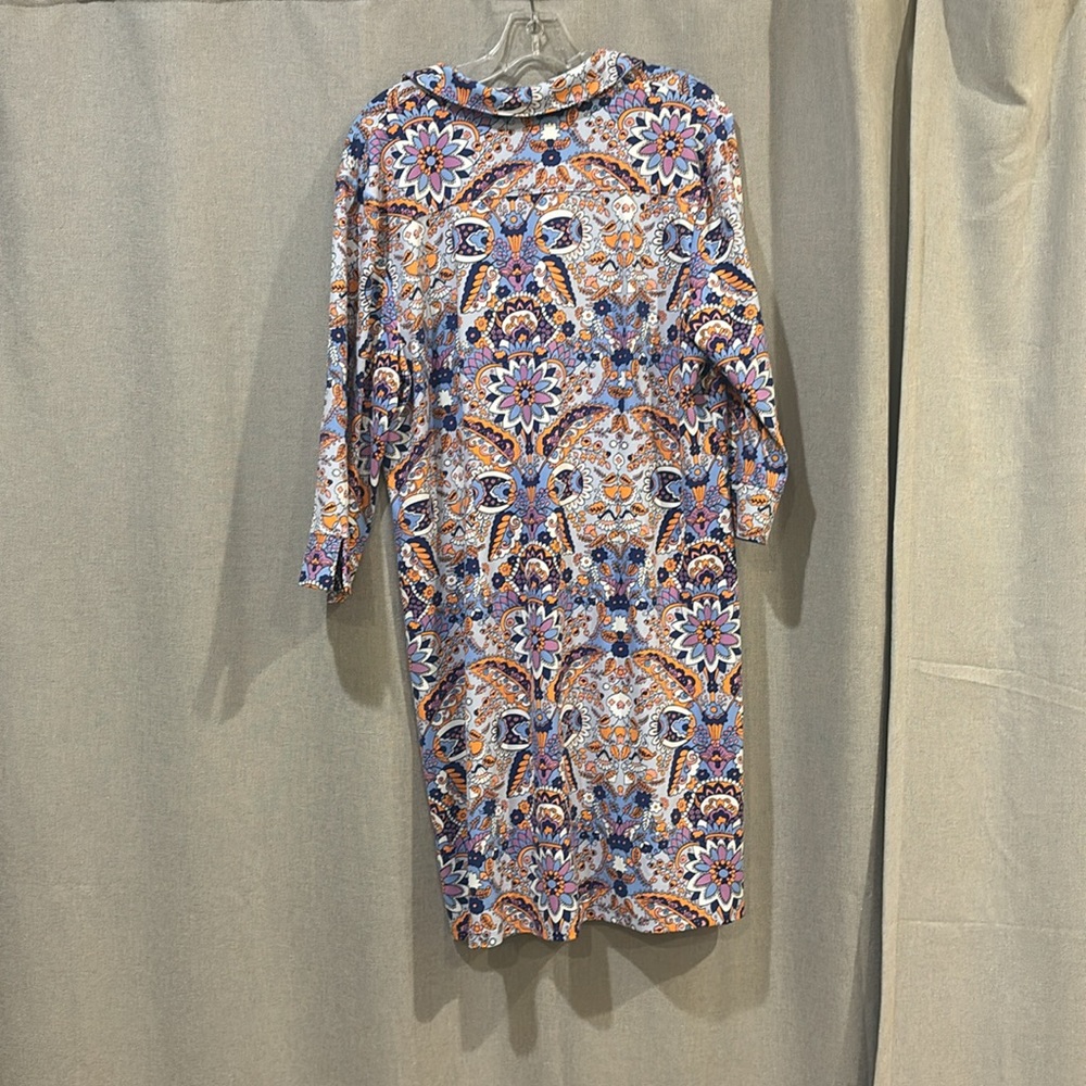 Talbots XL Petite Paisley Print Dress